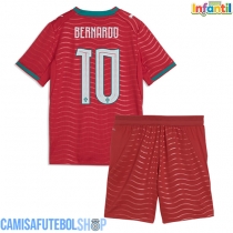 Camisa de time de futebol Portugal Bernardo Silva #10 Replicas 1º Equipamento Infantil Mundo 2026 Manga Curta (+ Calças curtas)
